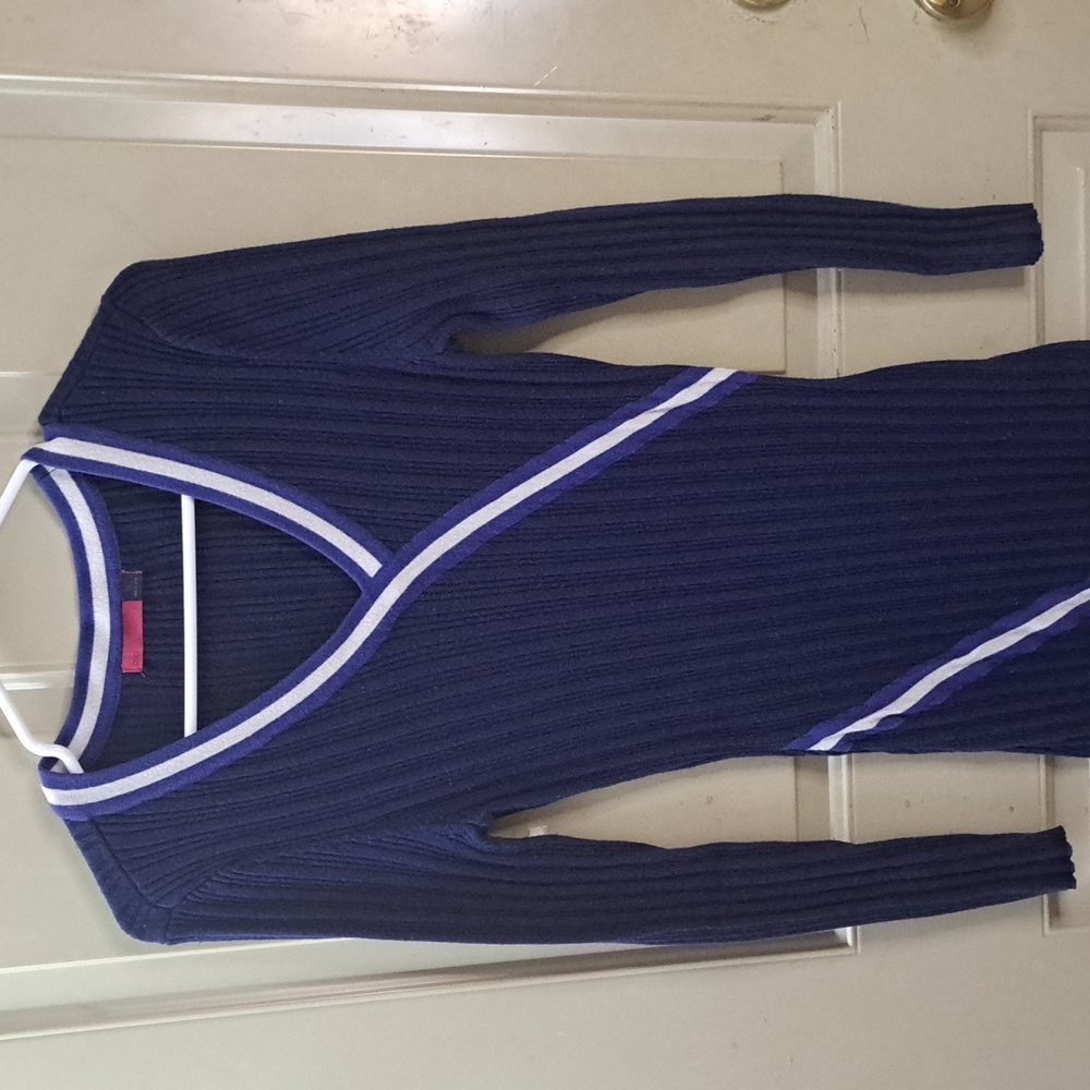 Ava Varsity Stripe Ribbed Dress - Picture 5 of 10